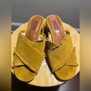 Topshop yellow heals